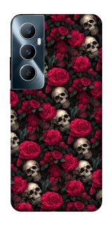 Чехол на Realme C65 4G Черепа и розы фото 1 из 1