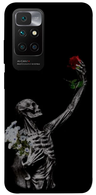 Чохол на Xiaomi Redmi 10 Skeleton vs Rose фото 1 з 1