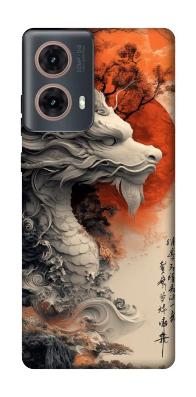 Чохол на Motorola Moto G85 white dragon фото 1 з 1