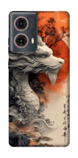 Чехол на Motorola Moto G85 white dragon фото 1 из 1