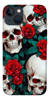 Чохол на Apple iPhone 13 (6.1") skull and rose фото 1 з 1