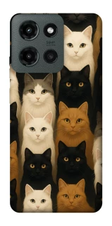 Чехол на Motorola Moto G Power (2025) Colorful Cat Collage фото 1 Чехол на Motorola Moto G Power (2025) Colorful Cat Collage фото 1 из 1