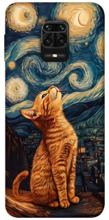 Чохол на Xiaomi Redmi Note 9s / Note 9 Pro / Note 9 Pro Max van gogh cat фото 1 з 1