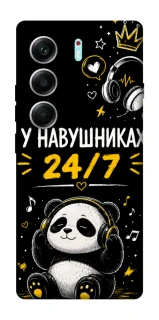 Чехол на Tecno Camon 40 Pro 5G У навушниках 24/7 фото 1 из 1
