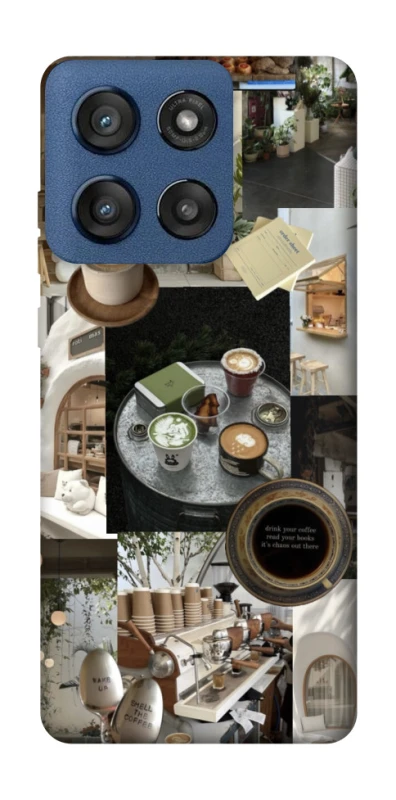 Чохол на Motorola Edge 60 Stylus Coffee collage ver.4 фото 1 з 1