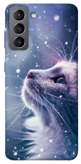 Чехол на Samsung Galaxy S21 FE Snow cat фото 1 из 1