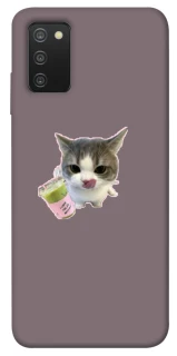 Чохол на Samsung Galaxy A03s cat matcha фото 1 з 1