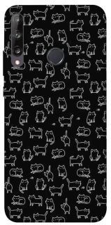 Чохол на Huawei P40 Lite E Black Cats фото 1 з 1