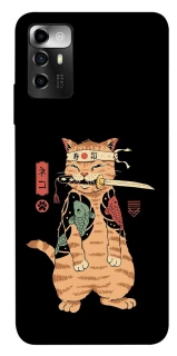 Чехол на ZTE Blade A72 Кот-самурай фото 1 из 1