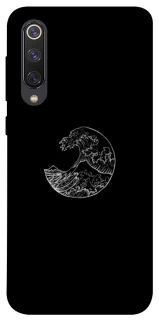 Чехол на Xiaomi Mi 9 SE Black tsunami фото 1 из 1