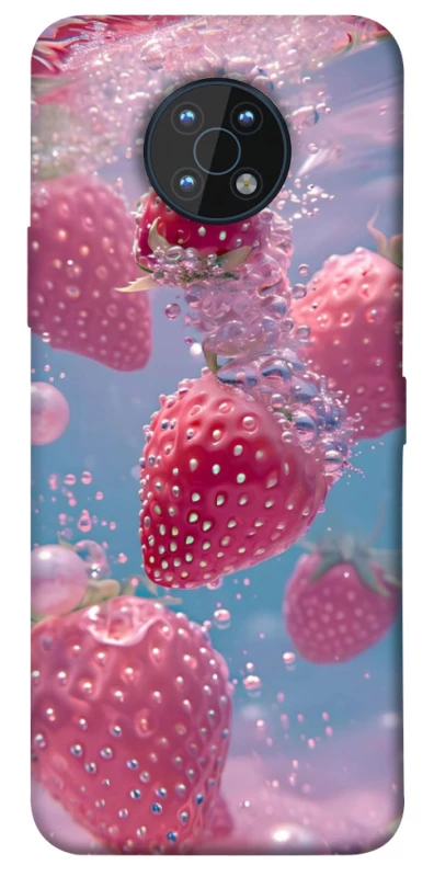 Чехол на Nokia G50 Клубника в воде фото 1 из 1