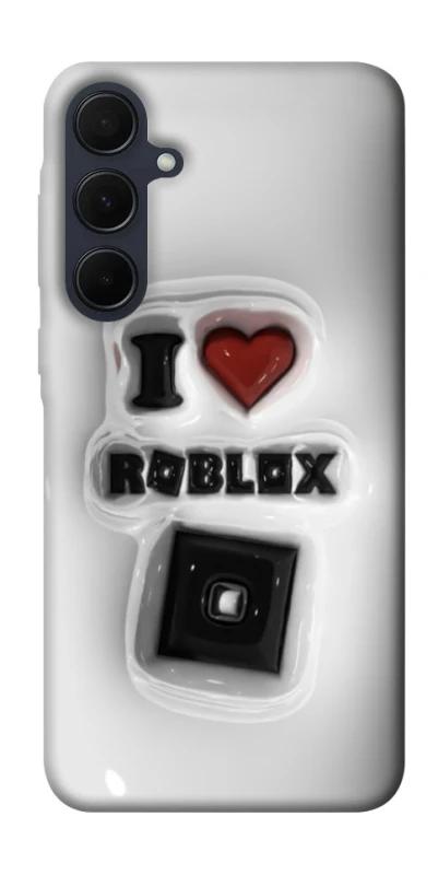 Чохол на Samsung Galaxy A55 I love Roblox фото 1 з 1