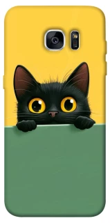 Чохол на Samsung G935F Galaxy S7 Edge Black cat v2 фото 1 з 1