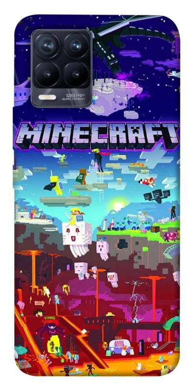 Чохол на Realme 8 Minecraft world фото 1 з 1