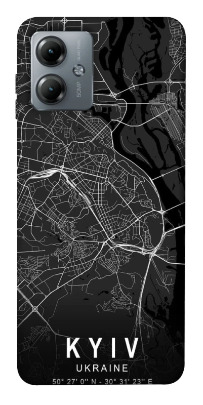 Чохол на Motorola Moto G14 Kyiv map фото 1 з 1