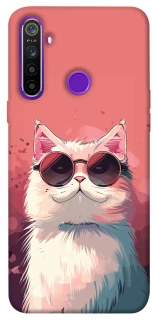 Чехол на Realme 5 Сat with glasses фото 1 из 1