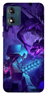 Чохол на Motorola Moto E13 Minecraft dragon фото 1 з 1