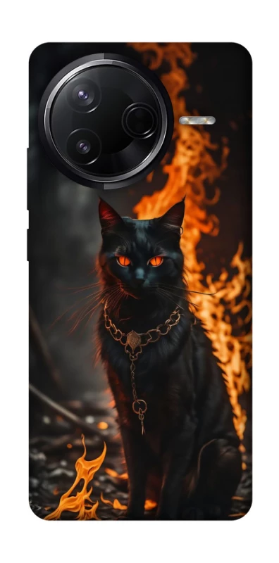 Чехол на Infinix Note 50 Pro Огненный кот фото 1 из 1