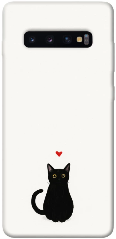 Чехол на Samsung Galaxy S10+ cat in love фото 1 из 1