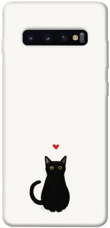 Чохол на Samsung Galaxy S10+ cat in love фото 1 Чохол на Samsung Galaxy S10+ cat in love фото 1 з 1