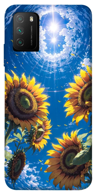 Чехол на Xiaomi Poco M3 Sunflowers фото 1 из 1