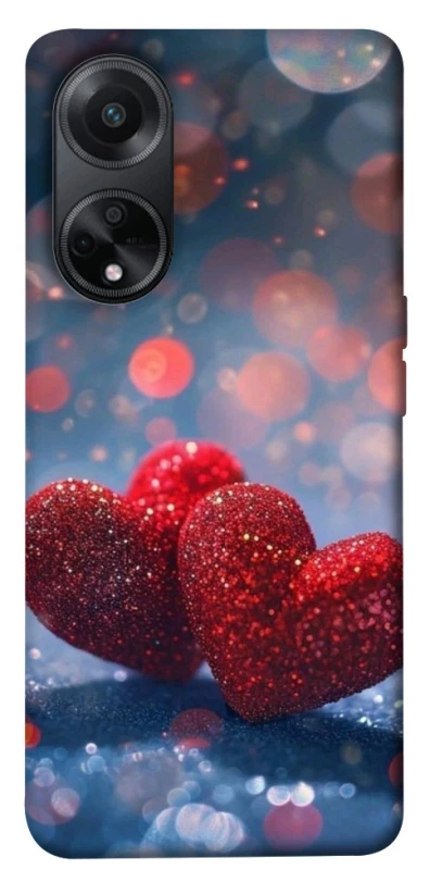 Чехол на Oppo A58 4G Red hearts фото 1 из 1