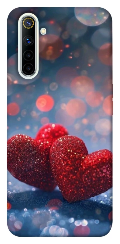Чехол на Realme 6 Red hearts фото 1 из 1