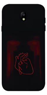 Чехол на Samsung J730 Galaxy J7 (2017) Красное сердце фото 1 из 1