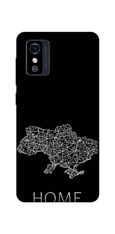 Чохол на ZTE Blade L9 Ukraine black map фото 1 з 1