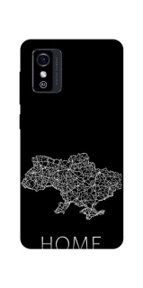 Чехол на ZTE Blade L9 Ukraine black map фото 1 из 1