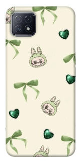 Чохол на Oppo A73 Labubu Green Heart фото 1 з 1
