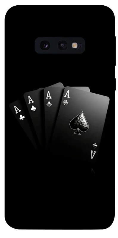 Чохол на Samsung Galaxy S10e Black Cards фото 1 з 1