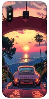 Чехол на Xiaomi Redmi 9A Porsche at sunset фото 1 из 1