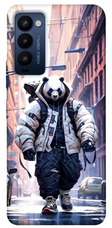 Чохол на TECNO Camon 18 Панда кур'єр фото 1 з 1