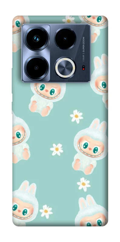 Чохол на Infinix Note 40 4G Labubu Green фото 1 з 1