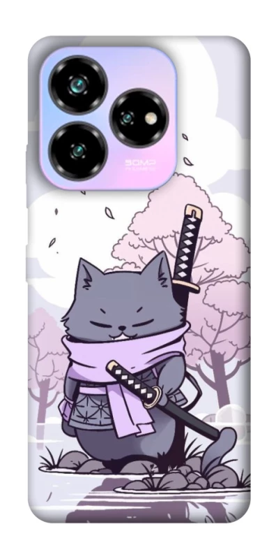 Чехол на ZTE Nubia V60 Desing Samurai cat фото 1 из 1