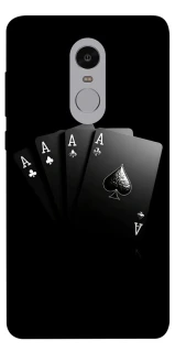 Чехол на Xiaomi Redmi Note 4X / Note 4 (Snapdragon) Black Cards фото 1 из 1