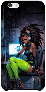 Чохол на Apple iPhone 6/6s plus (5.5") Cyber girl фото 1 з 1