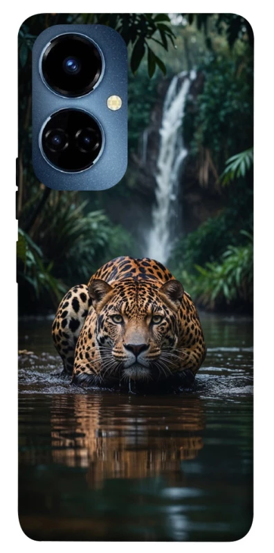Чехол на TECNO Camon 19 Leopard in water фото 1 из 1