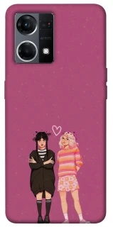 Чохол на Oppo Reno 7 4G Raven & Rainbow Wednesday фото 1 з 1