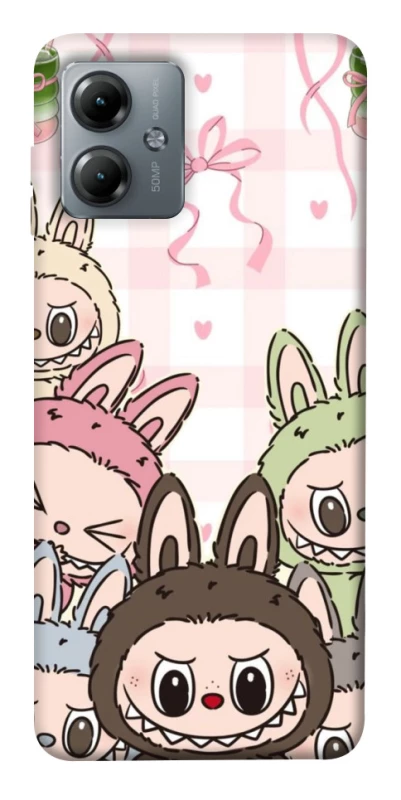 Чохол на Motorola Moto G14 All Labubu 2 фото 1 з 1