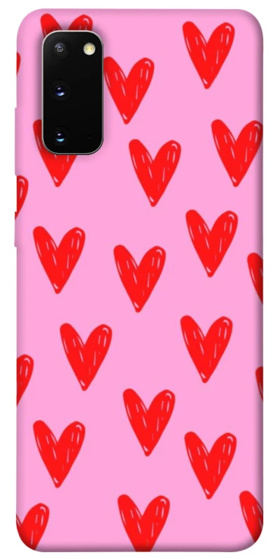 Чохол на Samsung Galaxy S20 Red hearts 2 фото 1 з 1