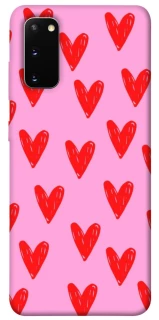 Чехол на Samsung Galaxy S20 Red hearts 2 фото 1 из 1