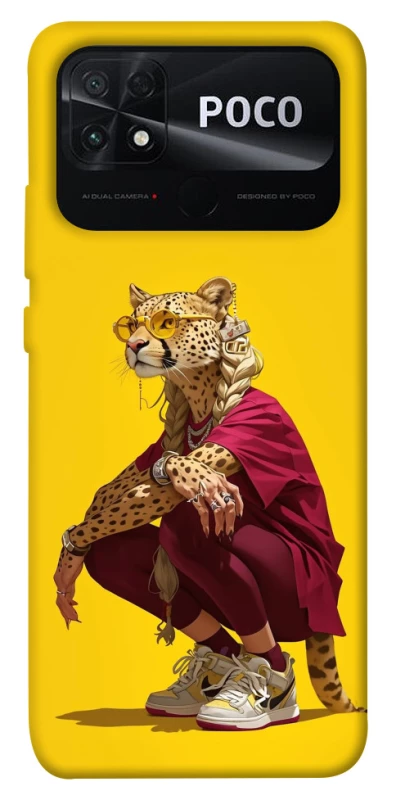 Чехол на Xiaomi Poco C40 Ягуар фото 1 из 1
