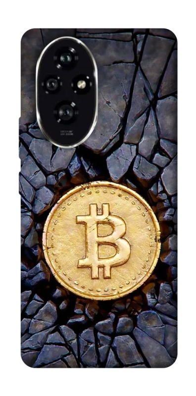 Чохол на Honor 200 Bitcoin cracks фото 1 з 1