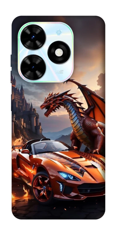 Чохол на TECNO Spark Go 2024 Сar and dragon фото 1 з 1