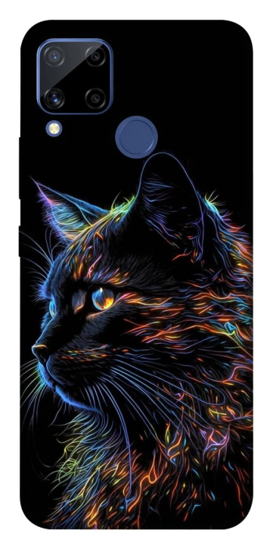 Чохол на Realme C15 Чорний кіт фото 1 з 1