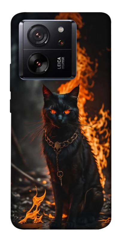 Чехол на Xiaomi 13T Огненный кот фото 1 из 1
