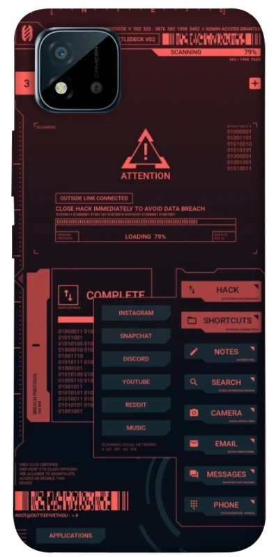 Чохол на Realme C11 (2021) Attention фото 1 з 1