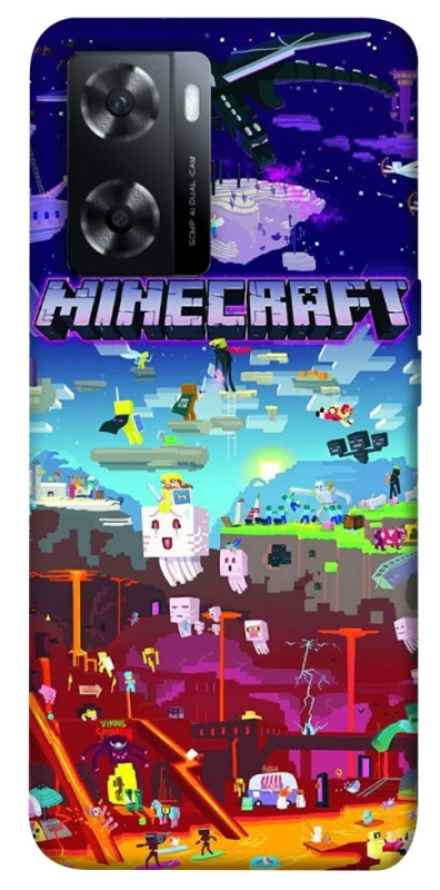 Чохол на Oppo A57s Minecraft world фото 1 з 1